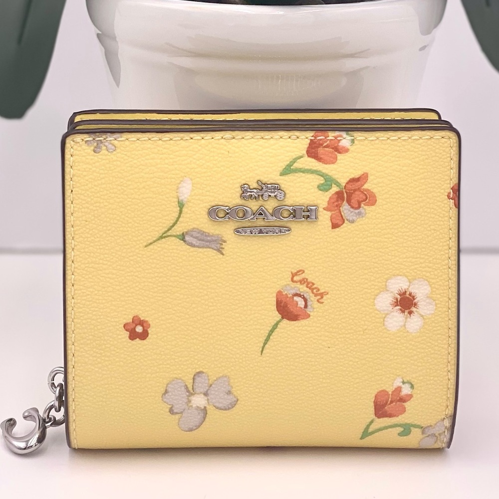 Coach Yellow Floral Wallet - Picture 2 of 11